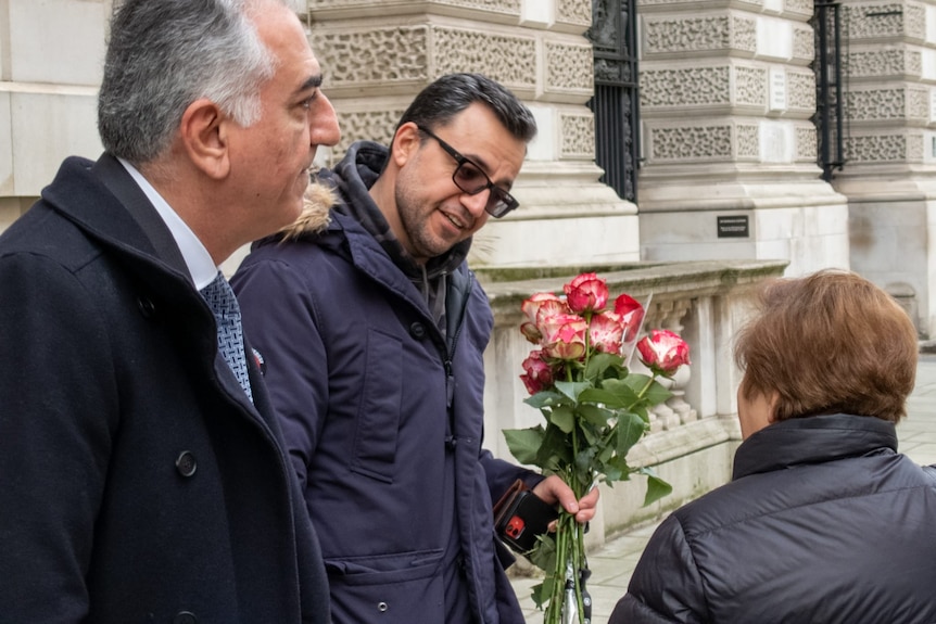 Vahid Beheshti with exiled Crown Prince Reza Pahlavi