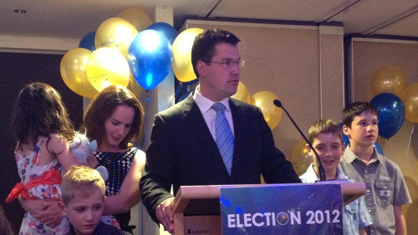 Canberra Liberals Leader Zed Seselja and his family.