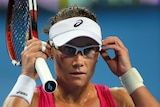 Australia's Samantha Stosur during her match with Agnieszka Radwanska at the Hopman Cup.