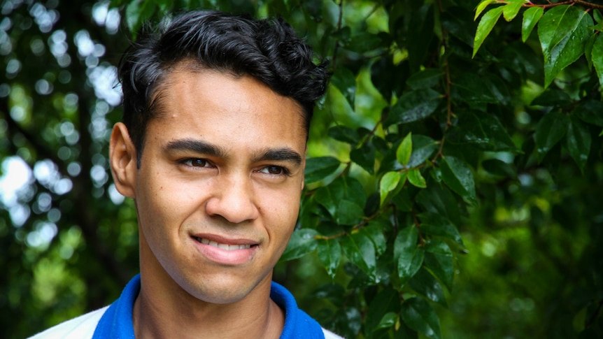 Heywire winner Athol Williams recording his radio story