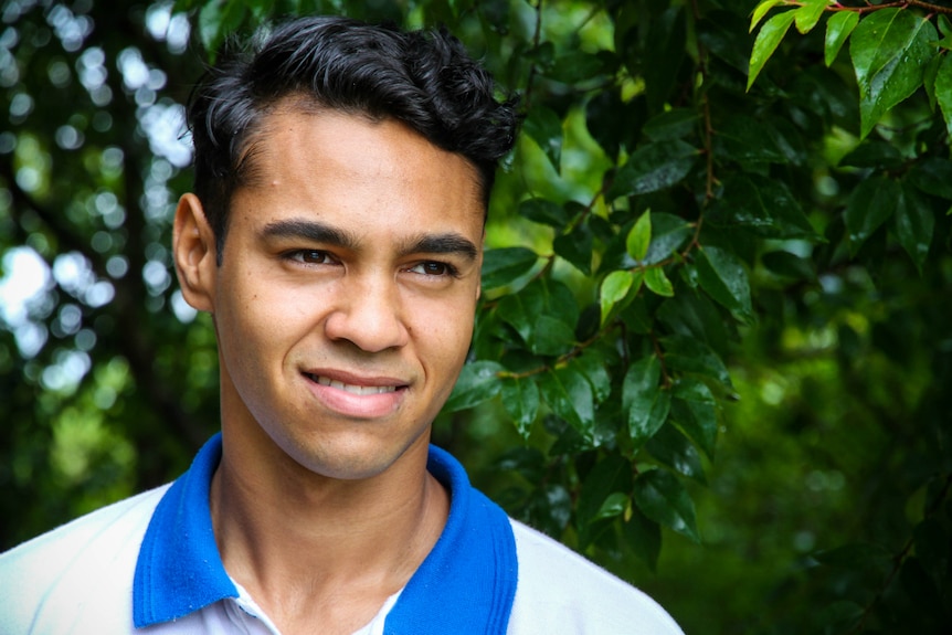 Heywire winner Athol Williams recording his radio story