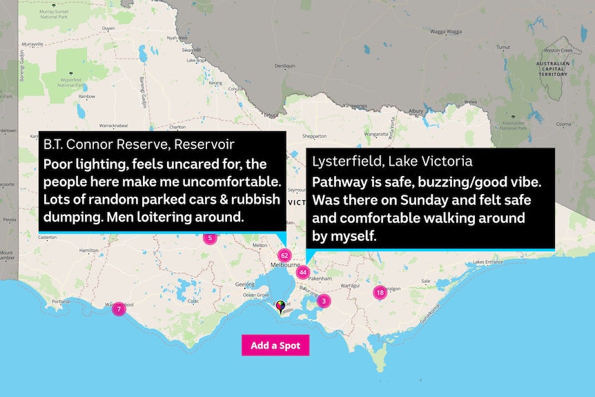 YourGround interactive map for women's safety