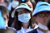A South Korean student wears a facemask to protect herself from MERS