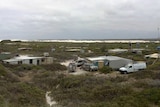 Beach shacks at Wedge Island