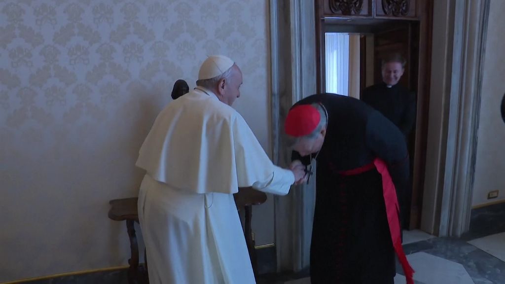 Cardinal Pell Meets The Pope Abc News