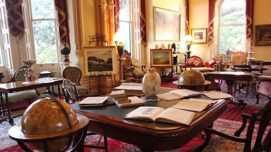 The drawing room at Rupertswood Mansion.