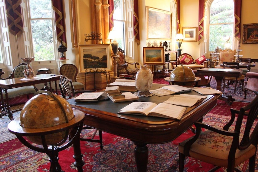 The drawing room at Rupertswood Mansion.