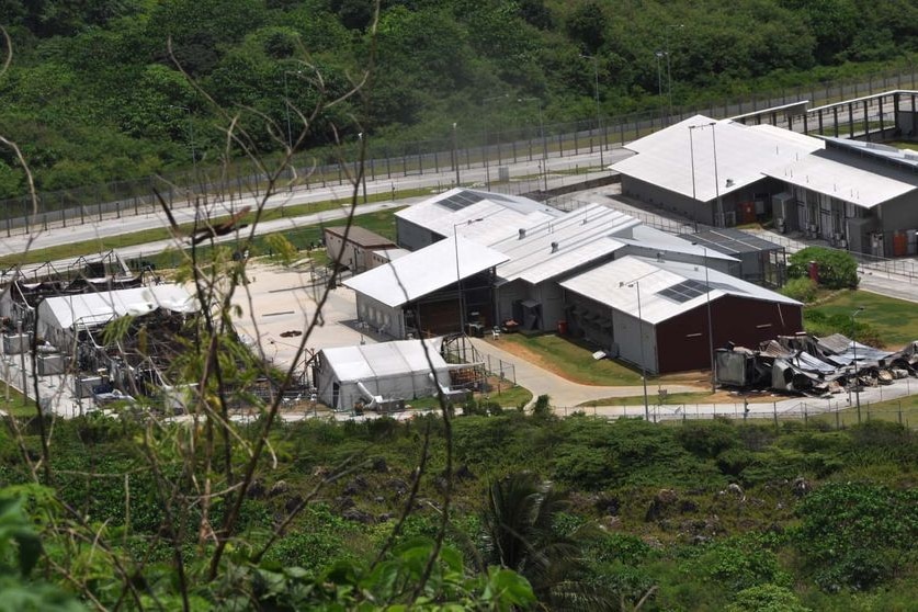 Damage at the Christmas Island detention centre