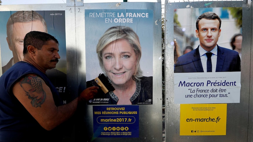 Marine Le Pen and Emmanuel Macron