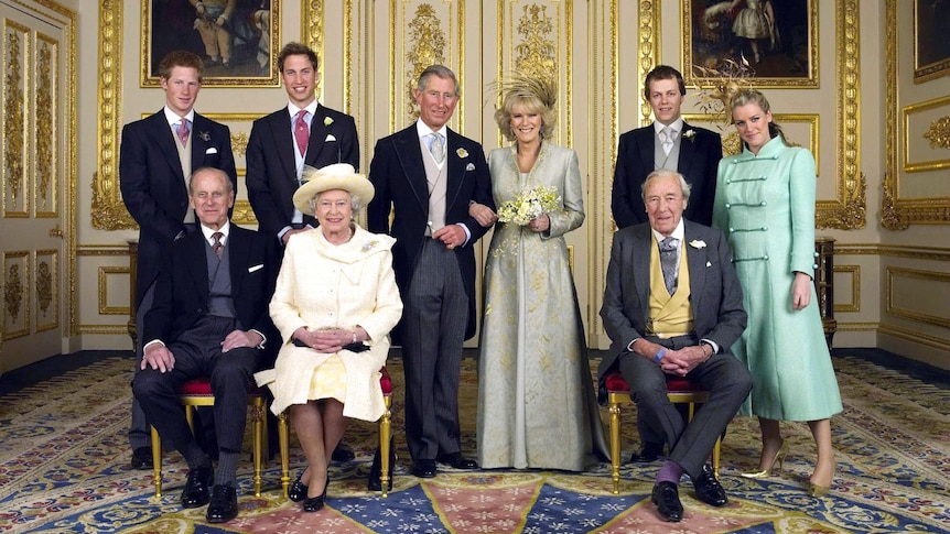 Prince of Wales and Duchess of Cornwall wedding photo, April 10, 2005.