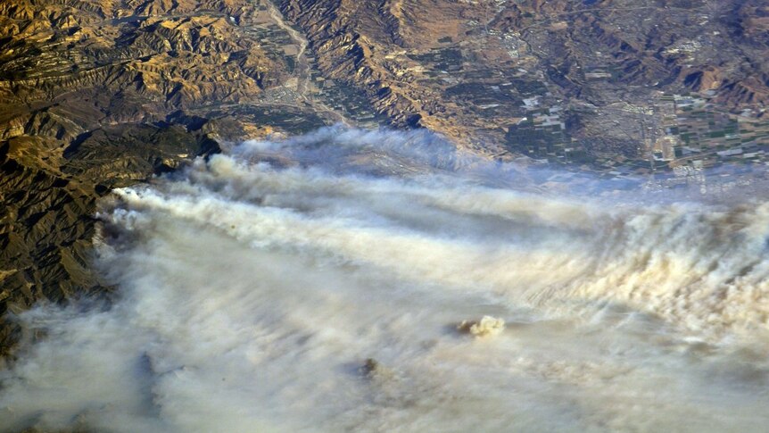 Satellite imagery of California Wildfires