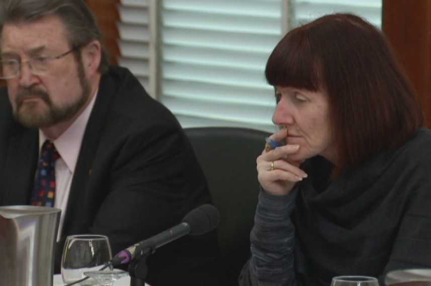 Chair of the Senate Inquiry Rachel Siewert listens to evidence.