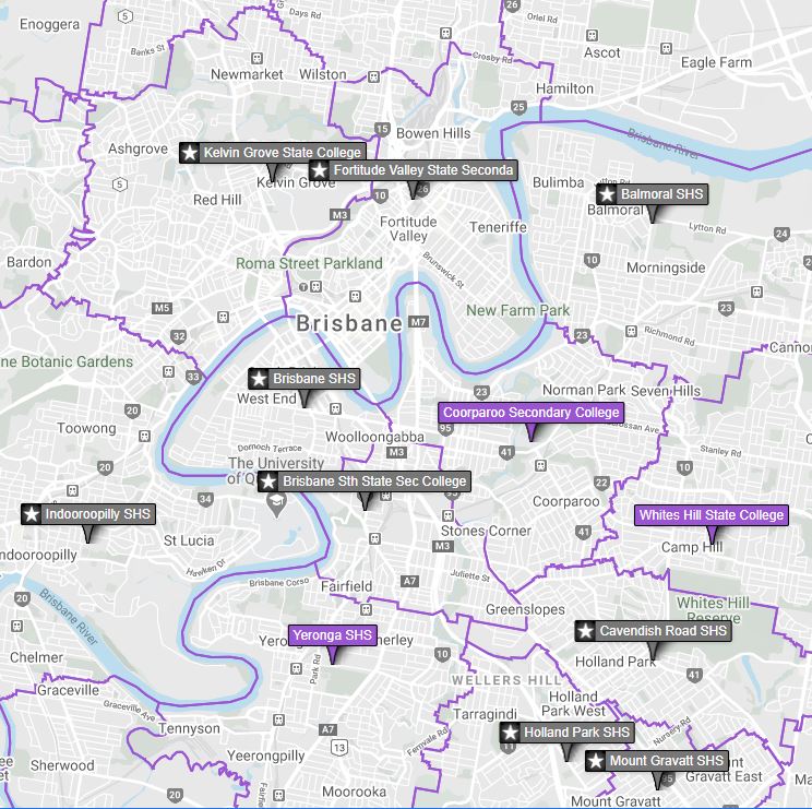 Brisbane Zone Map 2020 Brisbane School Catchment Areas No Barrier For New Inner-City Campus  Enrolments - Abc News
