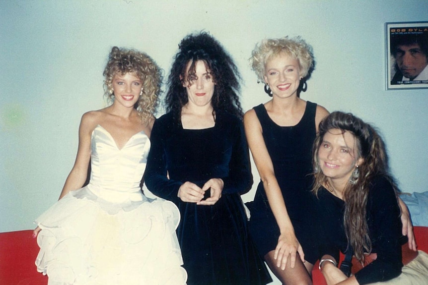 Collette Dinnigan with Kylie Minogue, Grace Knight and Joy Smithers