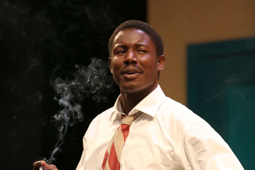 Brisbane actor Pacharo Mzembe as Dr Martin Luther King Jr