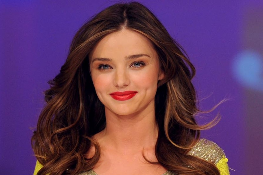 Miranda Kerr on the runway in Sydney