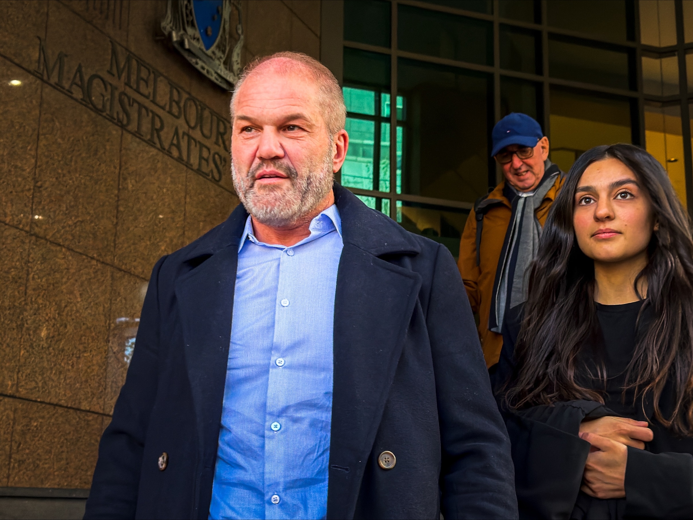Abraham Abbas pictured outside Melbourne Magistrates' Court