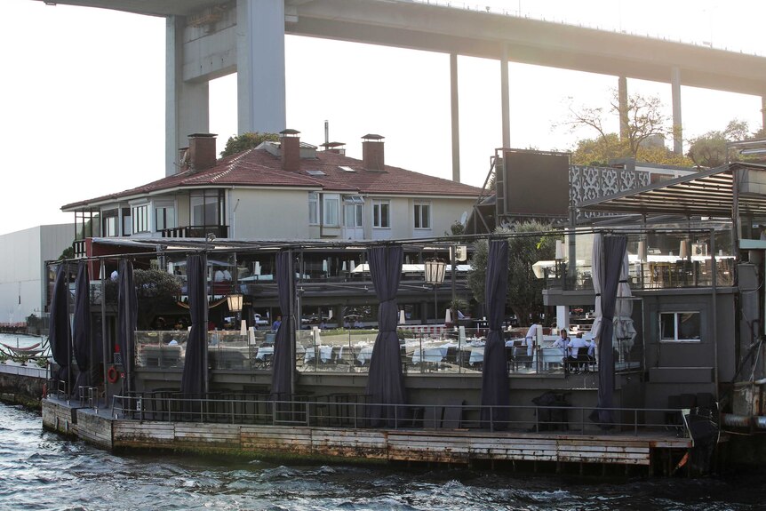 The Reina Night Club in Istanbul's Ortakoy district sits on the Bosphorus River.