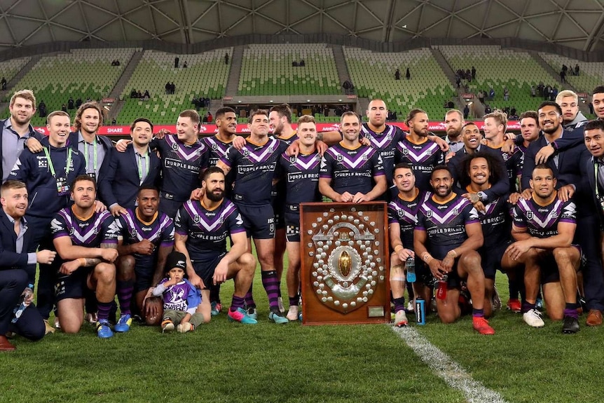 Rugby league team presented with trophy