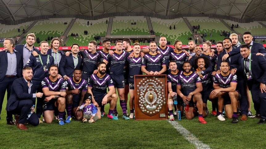 Rugby league team presented with trophy