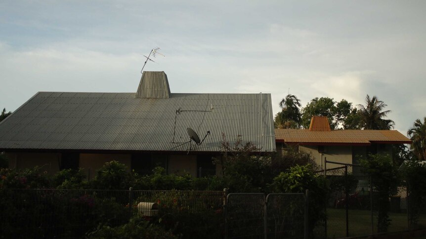 Tin-roofed houses in Darwin