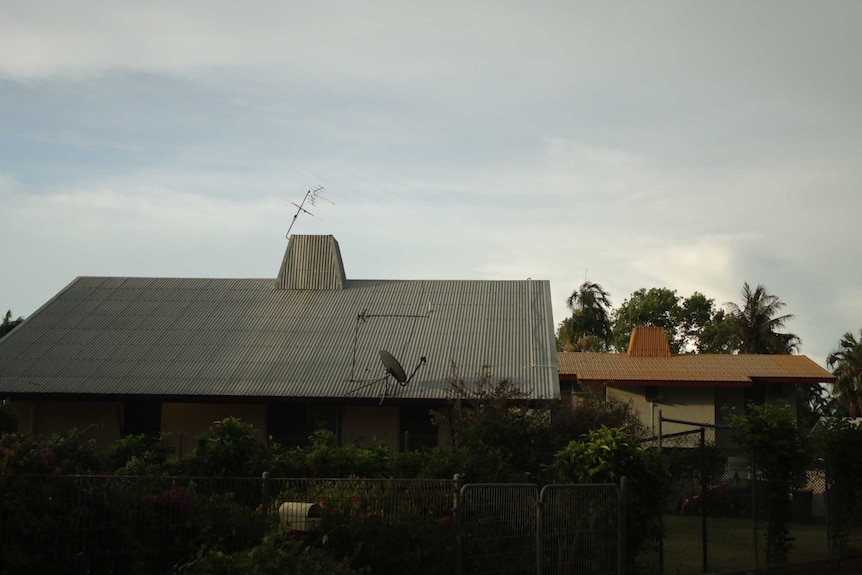 Tin-roofed houses in Darwin