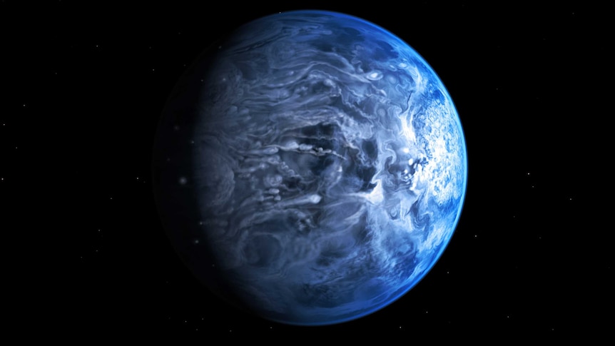 Artist's impression of planet HD 189733b