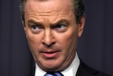 Christopher Pyne at press conference