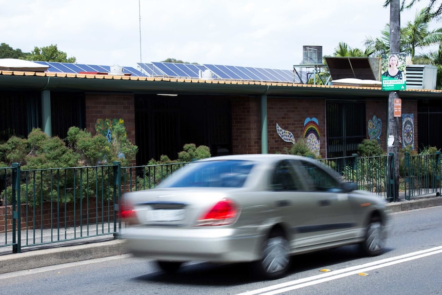 Solar panels on Tempe Public School roof