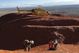 PFES helicopter arrives at Uluru