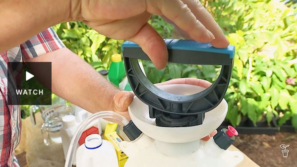 Outdoor spray bottle with pump handle. Has Video.