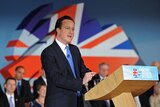 David Cameron addresses the Conservative Party Conference