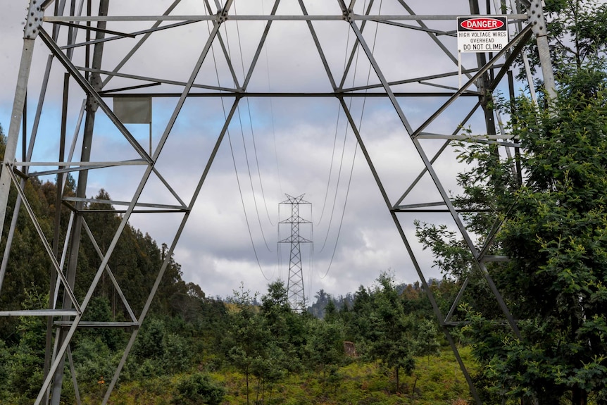 Powerlines in Tasmania