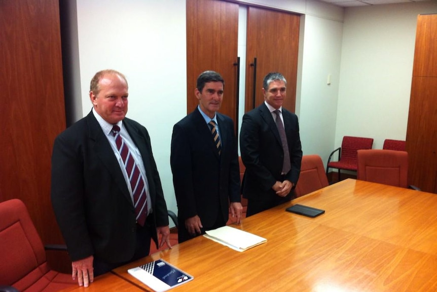 Shane Knuth, Peter Wellington and Rob Katter