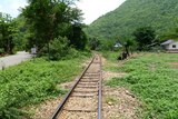 The Thai-Burma Railway in Thailand.