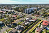 aerial shot of housing in NSW