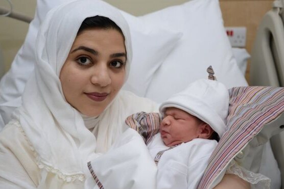 Moaza Al Matrooshi & her baby