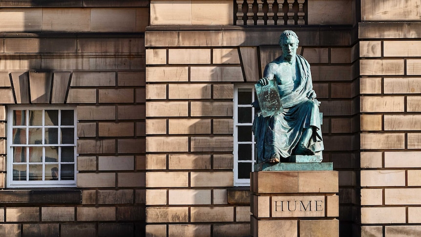 David Hume statue, The Royal Mile, Edinburgh