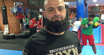 Brotherhood Boxn owner Muhummad Alyatim in his gym