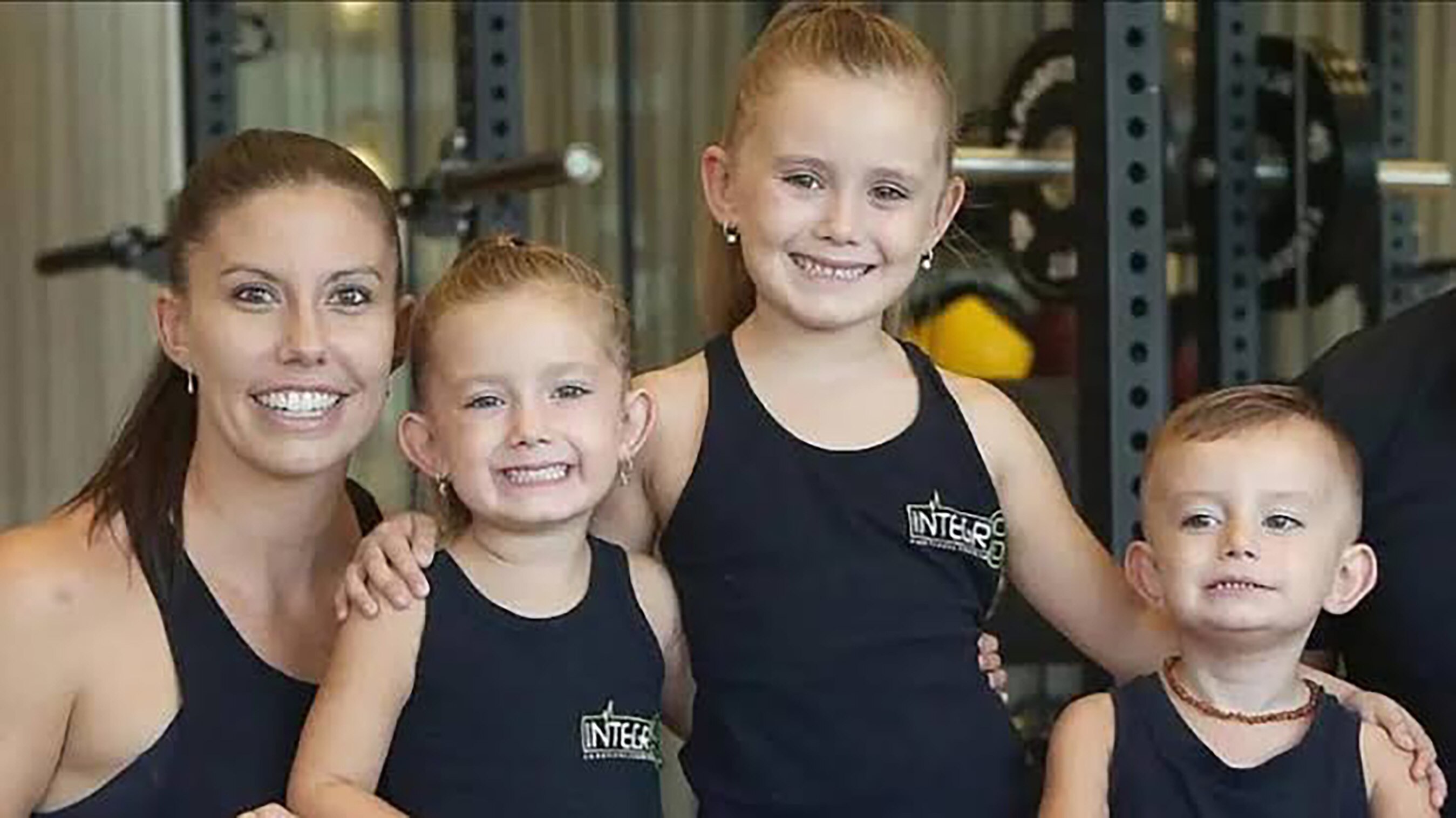 Hannah Clarke, and her three children, Aaliyah, Laianah and Trey.