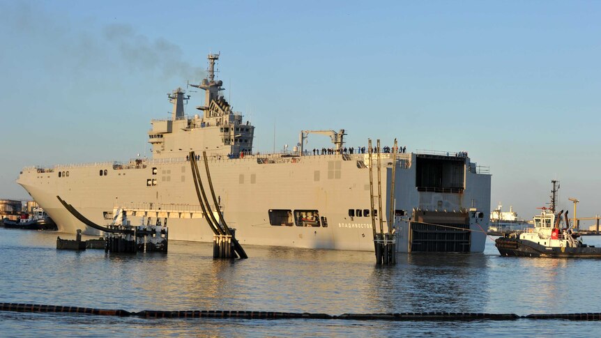 French Mistral ship ordered by Russia