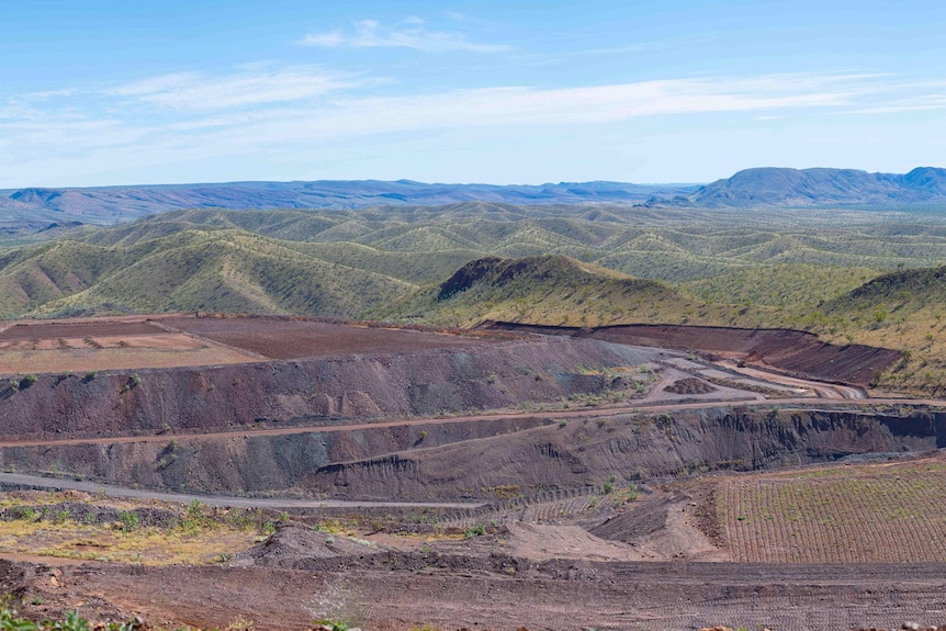 A mine site.