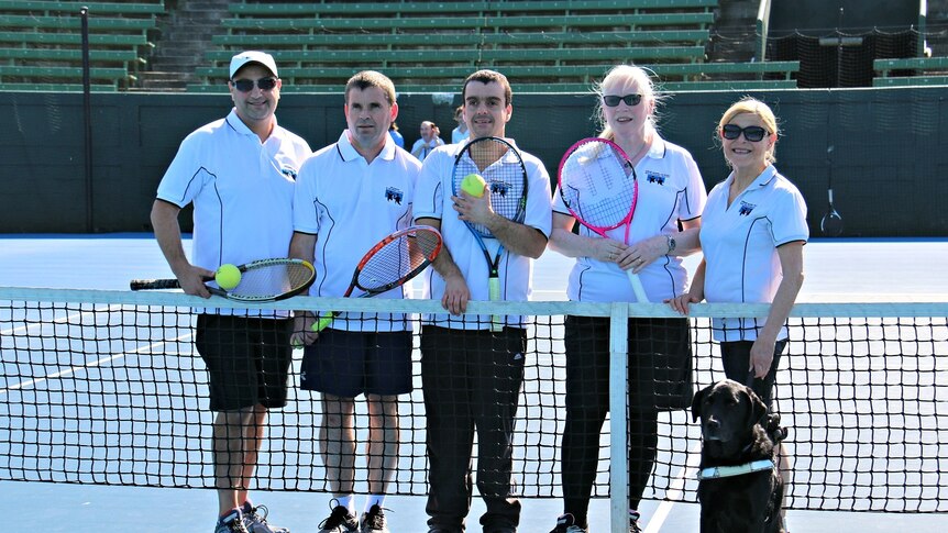 Five players from Melbourne will head to Spain to compete in the first world blind tennis tournament.