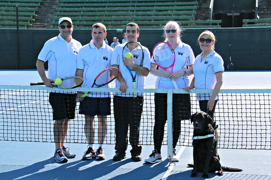 Five players from Melbourne will head to Spain to compete in the first world blind tennis tournament.