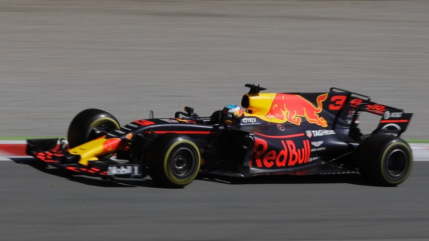 Daniel Ricciardo races during the Italian Grand Prix