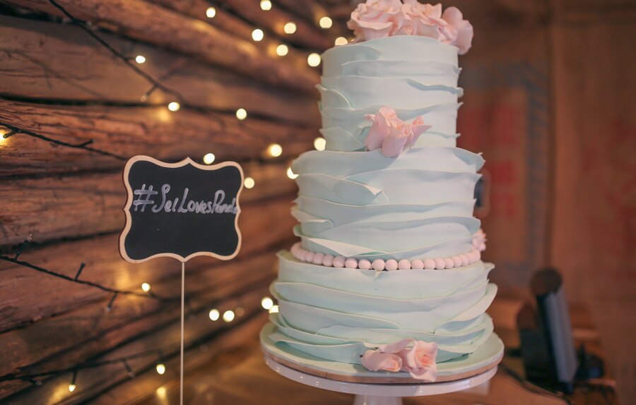 Amanda and Selina's wedding cake