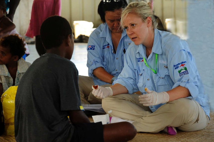 Australian nurse Mistee Brett in Fiji