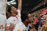 Sevilla celebrates Europa League win
