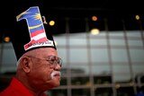 A supporters of Malaysia's ruling Barisan Nasional