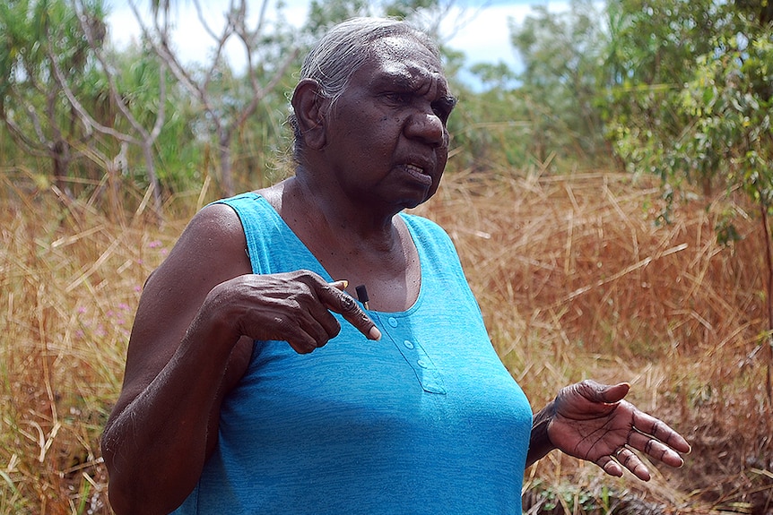 Miriam Rose Baumann runs cultural connection tours out of her home in Nauiyu in the NT.